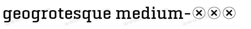 geogrotesque medium字体转换
